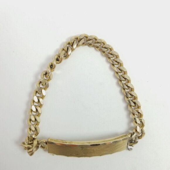 Vintage Speidel KIM ID Name Engraved Chain Bracelet, Gold Tone, Made in USA - Picture 3 of 7